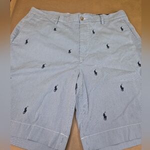 Striped Shorts with Embroidered Logo 2030/5